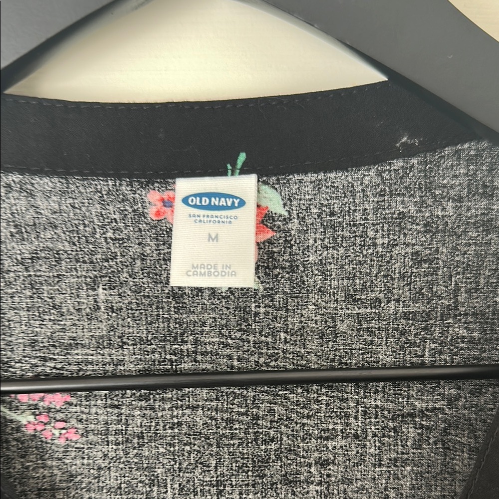 Old Navy Black and Floral Dress - Picture 2 of 3